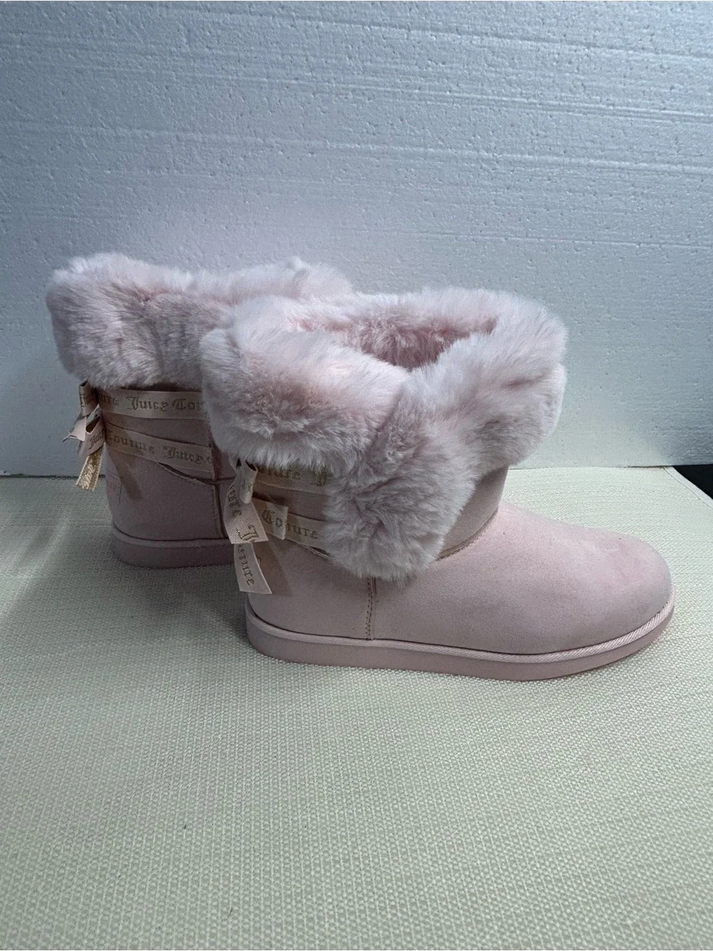 Juicy Couture King 2 Blush Pink Faux-Fur Winter Boots for Women